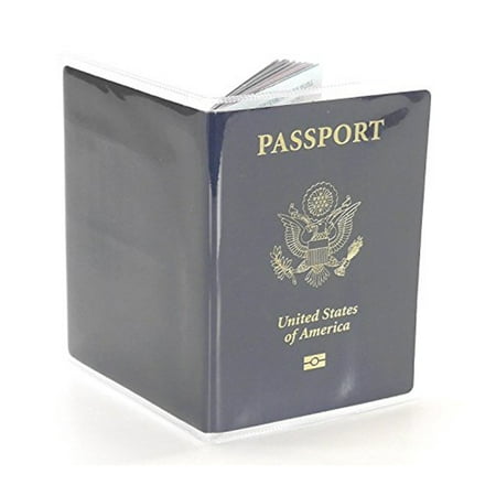Passport Cover Clear Transparent Holder Case Organizer ID Card Travel Protector 